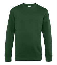 B&C_P_WU01K_King-crew-neck_bottle-green_front_