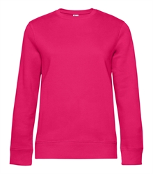 B&C_P_WW01Q_Queen-crew-neck_women_magenta-pink_front_