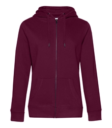 B&C_P_WW03Q_Queen-zipped-hood_women_dark-cherry_front_