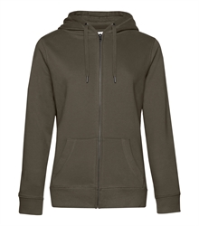 B&C_P_WW03Q_Queen-zipped-hood_women_khaki_front_