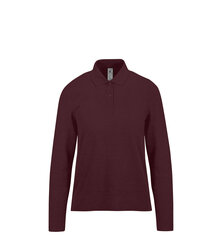 BC_B_C-My-Polo-210-LSL-Woman_PW464_heather_burgundy_F