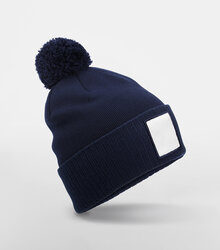 Beechfield_Applique-Patch-Pom-Beanie_B338R_oxford-navy_white