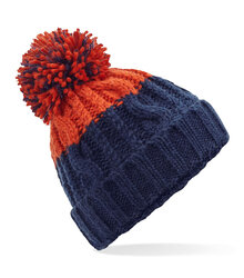 Beechfield_Apres-Beanie_B437_Oxford-Navy-Fire-Red