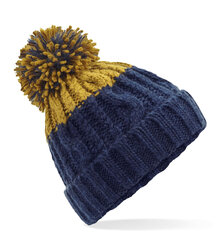 Beechfield_Apres-Beanie_B437_Oxford-Navy-Mustard