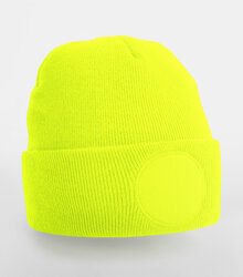 Beechfield_Circular-Patch-Beanie_B446_fluorescent-yellow