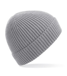 Beechfield_Engineered-Knit-Ribbed-Beanie_B380_Light-Grey