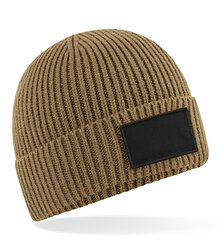 Beechfield_Fashion-Patch-Beanie_B442R_biscuit_black