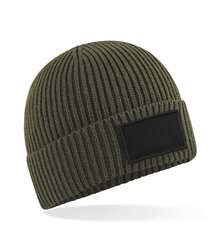 Beechfield_Fashion-Patch-Beanie_B442R_military-green_black