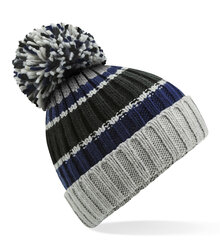 Beechfield_Hygge-Striped-Beanie_B392_Blue-Steel