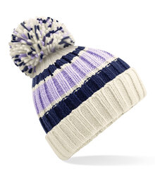 Beechfield_Hygge-Striped-Beanie_B392_Blueberry-Cheesecake