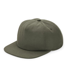 Beechfield_Organic-Cotton-Unstructured-5-Panel-Cap_B64N_olive-green_left