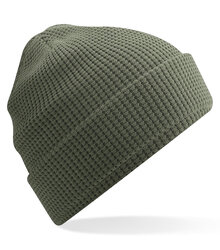 Beechfield_Organic-Cotton-Waffle-Beanie_B52N_Olive-Green