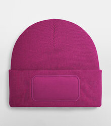 Beechfield_Original-Patch-Beanie_B445_fuchsia_flat-shot