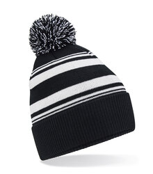 Beechfield_Striped-Fan-Beanie_B473R_black_white