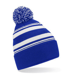 Beechfield_Striped-Fan-Beanie_B473R_bright-royal_white