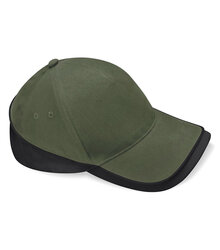 Beechfield_Teamwear-Competition-Cap_B171_Olive-Green-Black