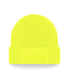 Beechfield_Thinsulate-Printers-Beanie_B440_Fluorescent-Yellow-flat-shot