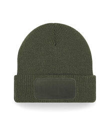 Beechfield_Thinsulate-Printers-Beanie_B440_olive-green_flat-shot