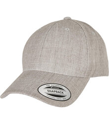 Flexfit-Yupoong_Premium-Curved-Visor-Snapback-Cap_FF6789M_6789M_heather-grey_angle