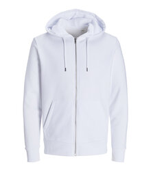 Jack-Jones-Produkt-Blanks_PKTGMS-Blank-Basic-Zip-Hood-Sweat_12263907_White_front_5715603398991_001