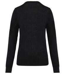 Kariban-Premium_Ladies-V-neck-Merino-Jumper_PK911-B_BLACK