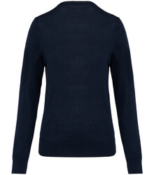 Kariban-Premium_Ladies-V-neck-Merino-Jumper_PK911-B_DEEPNAVY