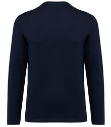 Kariban-Premium_Mens-V-Neck-Long-Sleeved-Supima-T-shirt_PK306-B_DEEPNAVY