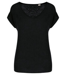 Native-Spirit_Ladies-V-neck-Linen-T-shirt_NS321-2_BLACK