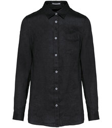 Native-Spirit_Ladies-linen-shirt_NS505_BLACK