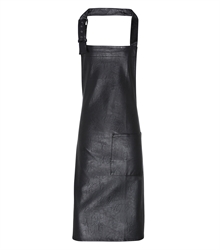 Premier-Faux-Letaher-Bib-Apron-PR139-Black-FT