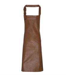 Premier-Faux-Letaher-Bib-Apron-PR139-Tan-FT