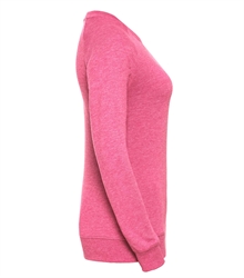 Russell-Ladies-HD-Raglan-Sweat-280F-Pink-marl-side