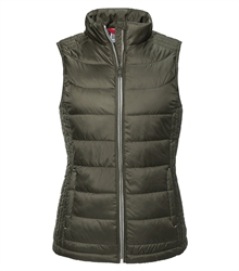 Russell-Ladies-Nano-Bodywarmer-R-441F-Dark-Olive-Front