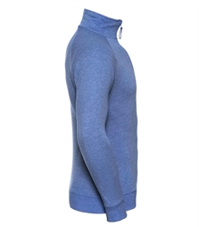 Russell-Mens-HD-Quarter-Zip-Sweat-282M-blue-marl-side