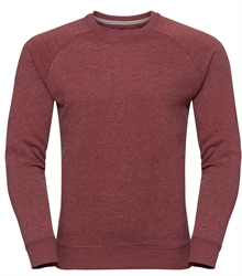 Russell-Mens-HD-Raglan-Sweat-280M-maroon-marl-front