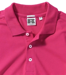 Russell-Mens-Stretch-Polo-566M-fuchsia-bueste-detail