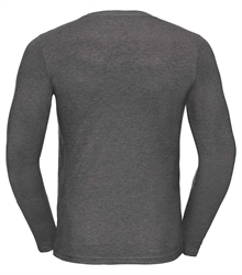 Russell-Mens-long-sleeve-HD-T-167M-grey-marl-back