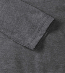 Russell-Mens-long-sleeve-HD-T-167M-grey-marl-detail-1