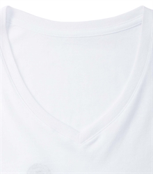 Russell-Mens-v-neck-HD-T-166M-white-detail