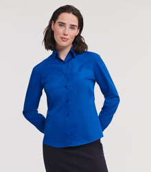 Russell_Ladies-Long-Sleeve-Polycotton-Easy-Care-Poplin-Shirt_934F_0R934F0BH_Model_full