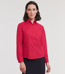 Russell_Ladies-Long-Sleeve-Polycotton-Easy-Care-Poplin-Shirt_934F_0R934F0CR_Model_full