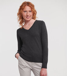 Russell_Ladies-Vneck-Pullover_710F_0R710F0CM_Model_