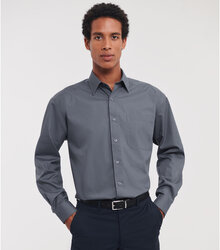 Russell_Mens-Long-Sleeve-Polycotton-Easy-Care-Poplin-Shirt_934M_0R934M0CG_Model_front