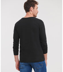 Russell_Mens-Pure-Organic-LS-Tee_100M_0R100M036_Model_back