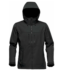 Stormtech-Womens-Epsilon-2-Softshell-HR-1W-FRONT-HOOD-UP-BLACK