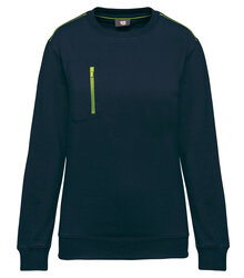 WK-Designed-to-Work_Unisex-Day-To-Day-Contrasting-Zip-Pocket-Sweat_WK403_NAVY-FLUORESCENTYELLOW