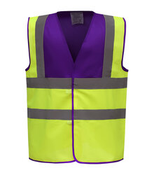 Yoko_Hi-Vis-2-Band---Braces-Waistcoat_HVW100_Hi-Vis-Yellow_Purple_Front