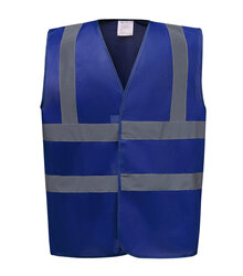 Yoko_Hi-Vis-2-Band---Braces-Waistcoat_HVW100_Royal-Blue_Front