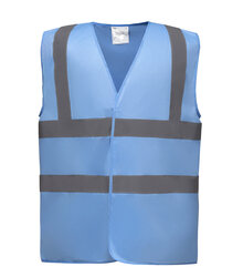 Yoko_Hi-Vis-2-Band---Braces-Waistcoat_HVW100_Sky_Front